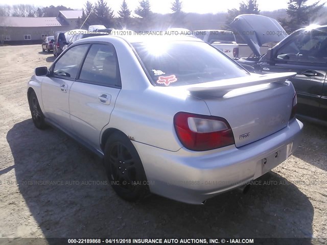 JF1GD29612H514200 - 2002 SUBARU IMPREZA WRX SILVER photo 3