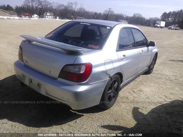 JF1GD29612H514200 - 2002 SUBARU IMPREZA WRX SILVER photo 4