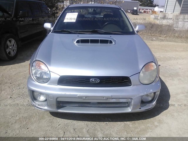 JF1GD29612H514200 - 2002 SUBARU IMPREZA WRX SILVER photo 6