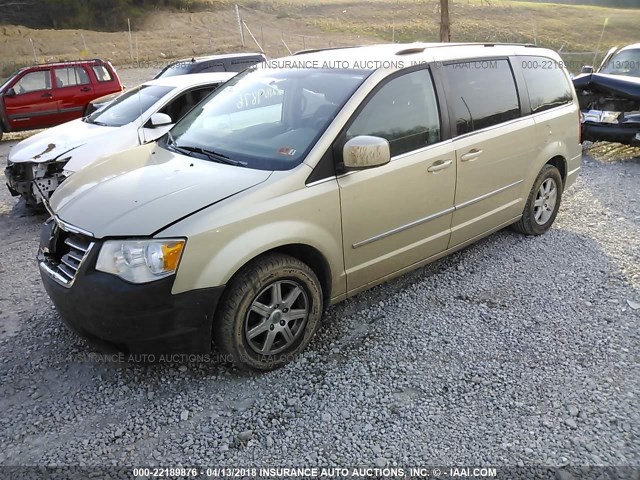 2A4RR5D14AR460700 - 2010 CHRYSLER TOWN & COUNTRY TOURING GOLD photo 2
