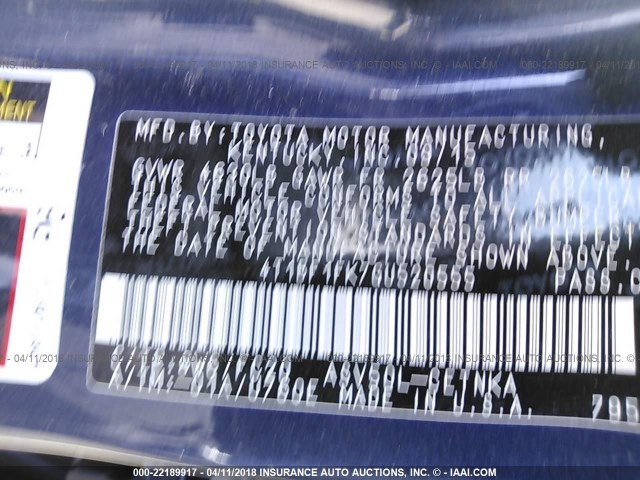 4T1BF1FK7GU520555 - 2016 TOYOTA CAMRY LE/XLE/SE/XSE BLUE photo 9