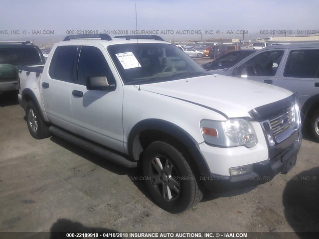 1FMEU31K47UA08628 - 2007 FORD EXPLORER SPORT TR XLT WHITE photo 1