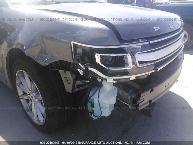 2FMGK5D83JBA07137 - 2018 FORD FLEX LIMITED GRAY photo 6