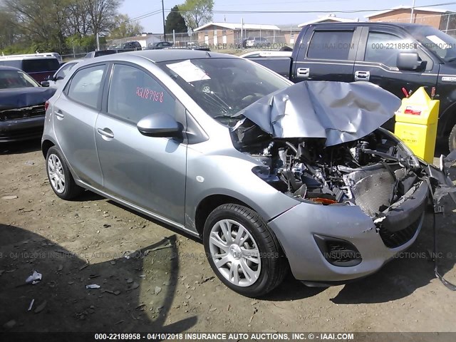 JM1DE1KZ9C0151279 - 2012 MAZDA MAZDA2 SILVER photo 1