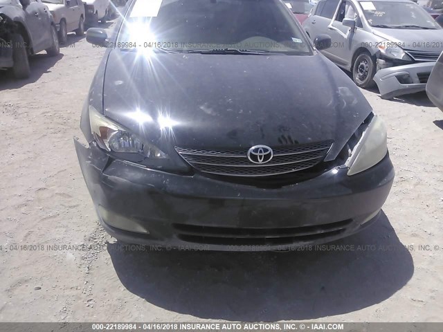 4T1BE32K14U369020 - 2004 TOYOTA CAMRY LE/XLE/SE შავი ფოტო 6