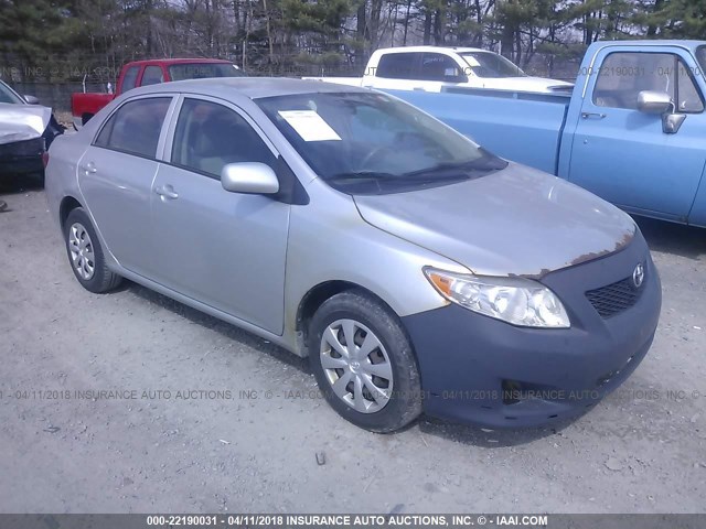 1NXBU40EX9Z095104 - 2009 TOYOTA COROLLA S/LE/XLE SILVER photo 1