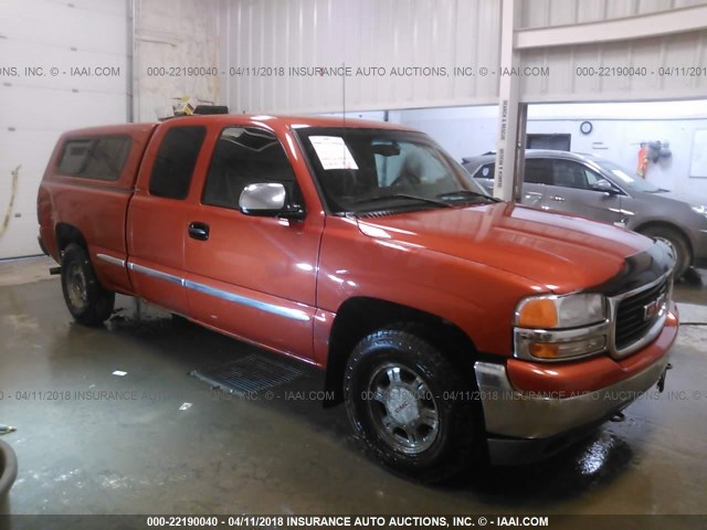 2GTEK19T711375134 - 2001 GMC NEW SIERRA K1500 ORANGE photo 1