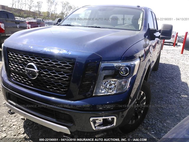 1N6BA1F45GN500042 - 2016 NISSAN TITAN XD SL/PRO-4X/PLAT RESERVE BLUE photo 2