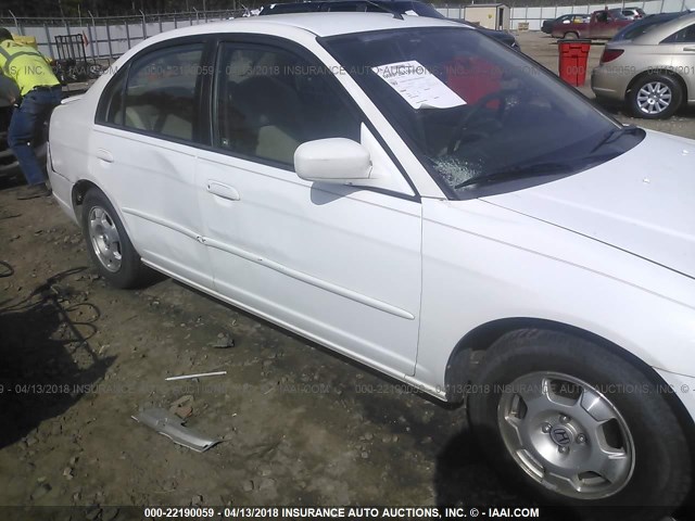 JHMES96683S007897 - 2003 HONDA CIVIC HYBRID WHITE photo 6