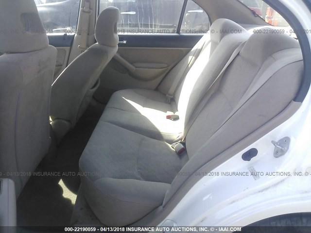 JHMES96683S007897 - 2003 HONDA CIVIC HYBRID WHITE photo 8