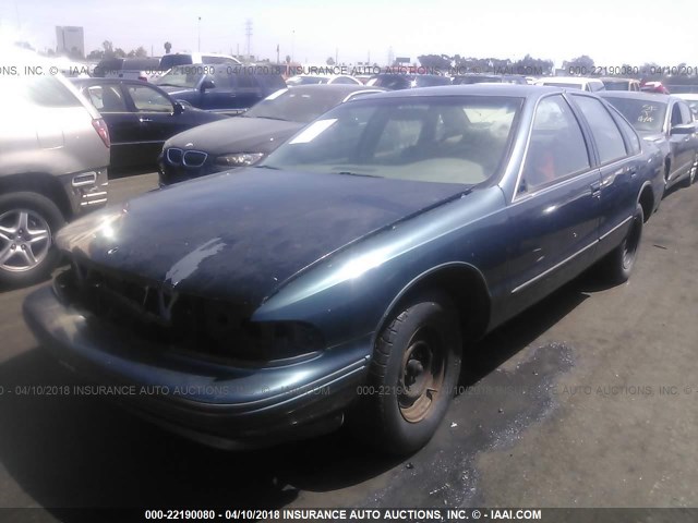 1G1BL52P5SR137854 - 1995 CHEVROLET CAPRICE / IMPALA CLASSIC/SS Navy photo 2
