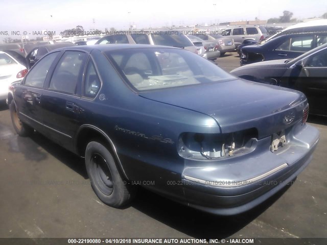1G1BL52P5SR137854 - 1995 CHEVROLET CAPRICE / IMPALA CLASSIC/SS Navy photo 3