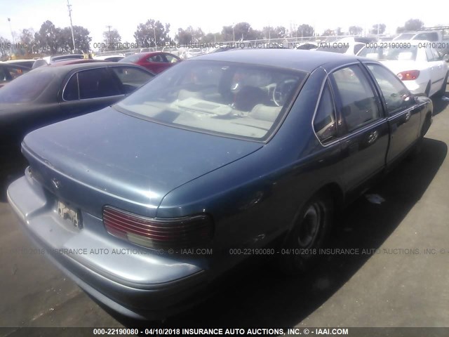 1G1BL52P5SR137854 - 1995 CHEVROLET CAPRICE / IMPALA CLASSIC/SS Navy photo 4