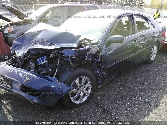 4T1BE30K45U420563 - 2005 TOYOTA CAMRY LE/XLE/SE BLUE photo 2