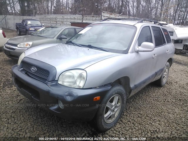 KM8SC73D54U603852 - 2004 HYUNDAI SANTA FE GLS/LX GRAY photo 2