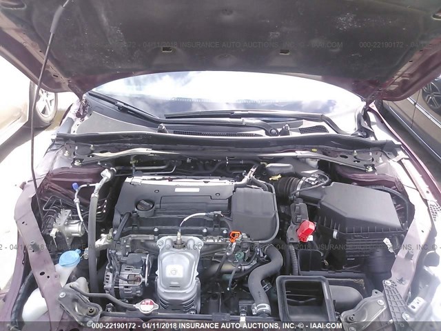 1HGCR2F54HA192712 - 2017 HONDA ACCORD SPORT 栗色 照片 10