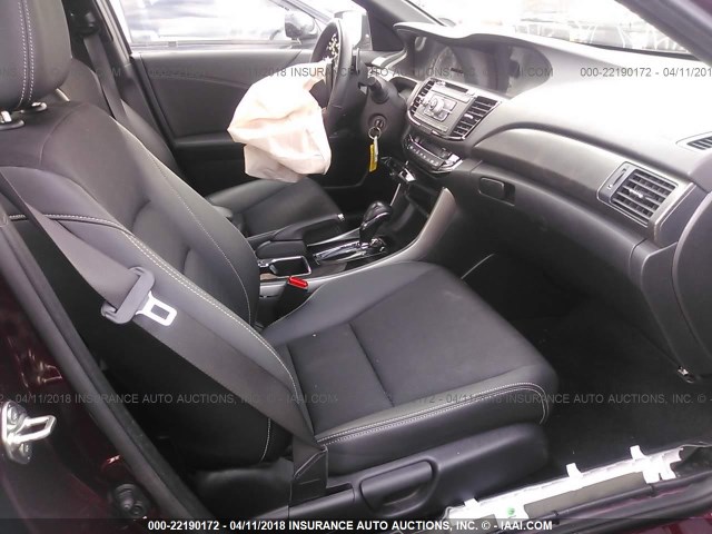 1HGCR2F54HA192712 - 2017 HONDA ACCORD SPORT 栗色 照片 5