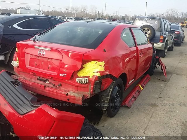 JTKJF5C71GJ021476 - 2016 TOYOTA SCION TC 红色 照片 4