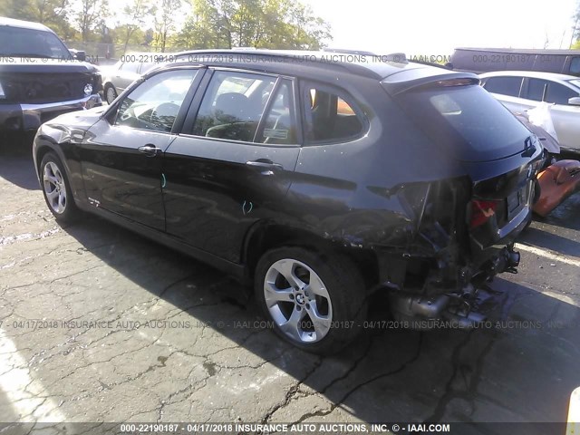 WBAVM1C53DVW42354 - 2013 BMW X1 SDRIVE28I BLACK photo 3