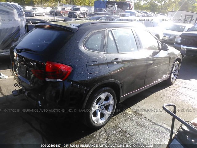 WBAVM1C53DVW42354 - 2013 BMW X1 SDRIVE28I BLACK photo 4