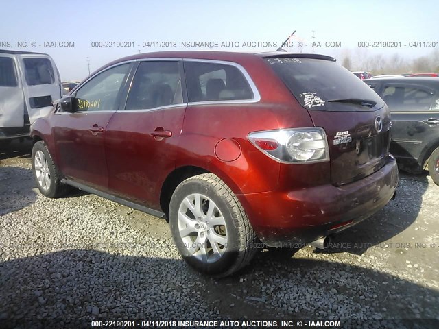 JM3ER293770110887 - 2007 MAZDA CX-7 MAROON photo 3