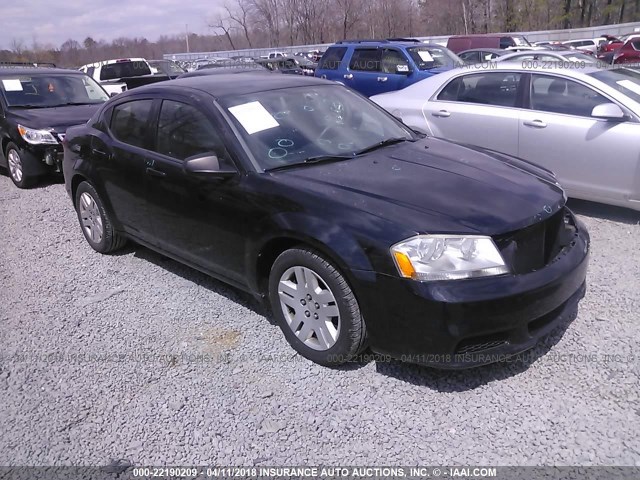 1B3BD4FB7BN564524 - 2011 DODGE AVENGER EXPRESS BLACK photo 1