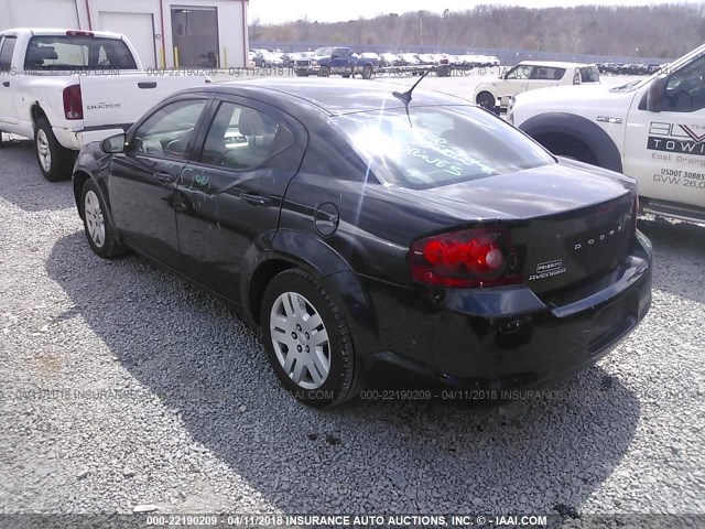 1B3BD4FB7BN564524 - 2011 DODGE AVENGER EXPRESS 黑色 照片 3