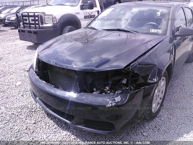 1B3BD4FB7BN564524 - 2011 DODGE AVENGER EXPRESS BLACK photo 6