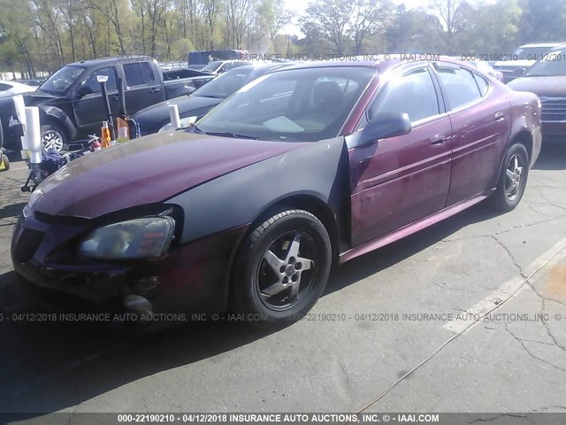 2G2WP522741374878 - 2004 PONTIAC GRAND PRIX GT RED photo 2