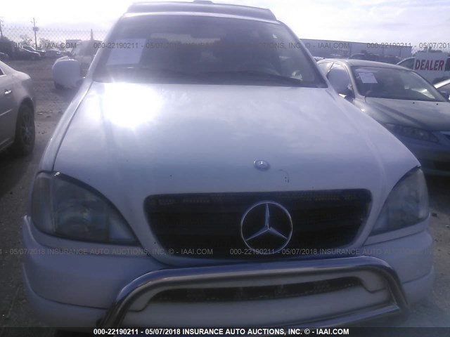 4JGAB72E2YA198131 - 2000 MERCEDES-BENZ ML 430 白色 照片 6