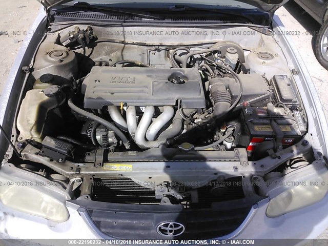 1NXBR12E21Z432012 - 2001 TOYOTA COROLLA CE/LE/S SILVER photo 10