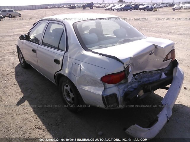 1NXBR12E21Z432012 - 2001 TOYOTA COROLLA CE/LE/S SILVER photo 3