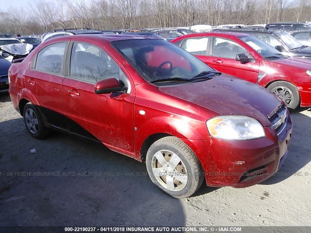 KL1TD56618B109634 - 2008 CHEVROLET AVEO LS 红色 照片 1