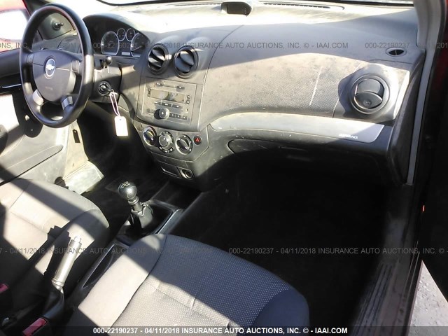 KL1TD56618B109634 - 2008 CHEVROLET AVEO LS 红色 照片 5