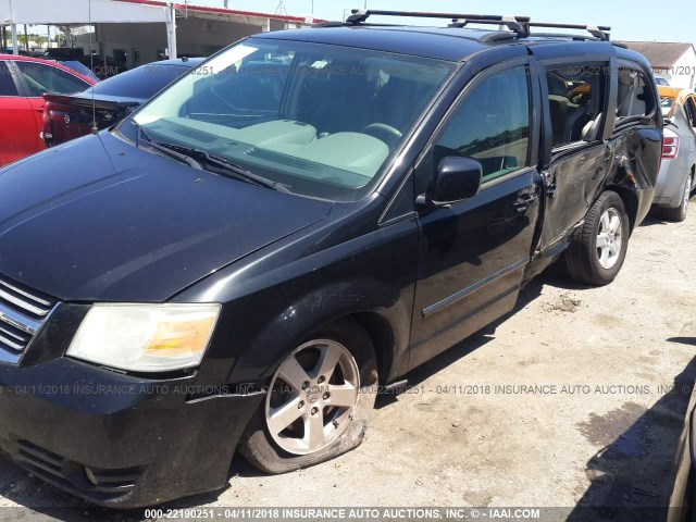 2D8HN54139R569580 - 2009 DODGE GRAND CARAVAN SXT BLACK photo 6