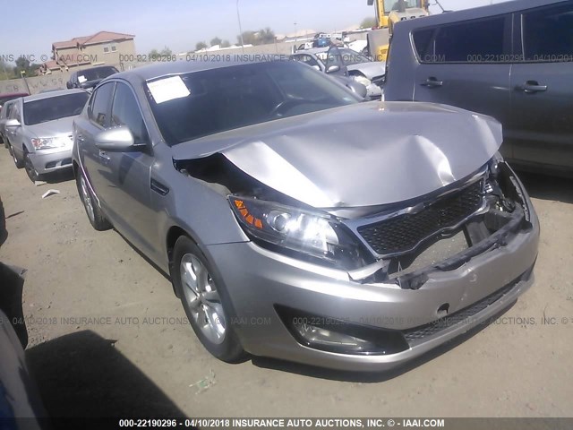 5XXGN4A75DG256691 - 2013 KIA OPTIMA EX SILVER photo 1