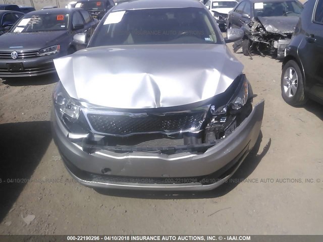 5XXGN4A75DG256691 - 2013 KIA OPTIMA EX SILVER photo 6