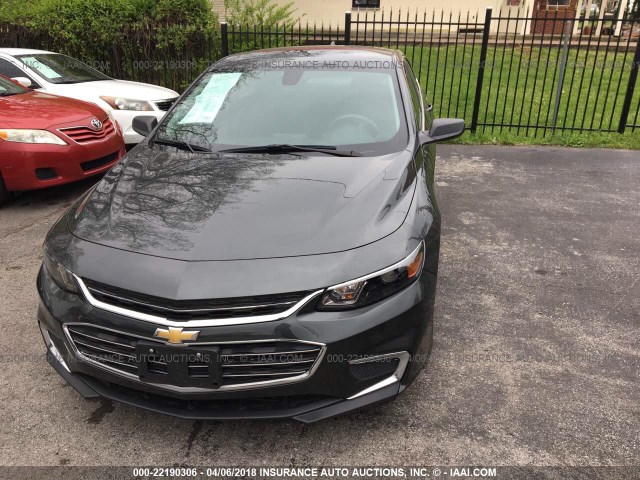 1G1ZB5ST7HF156947 - 2017 CHEVROLET MALIBU LS შავი ფოტო 6
