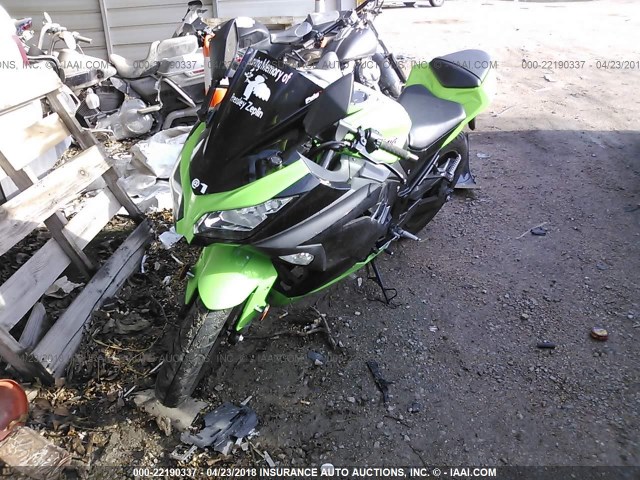 JKAEX8A13DDA13716 - 2013 KAWASAKI EX300 A GREEN photo 2