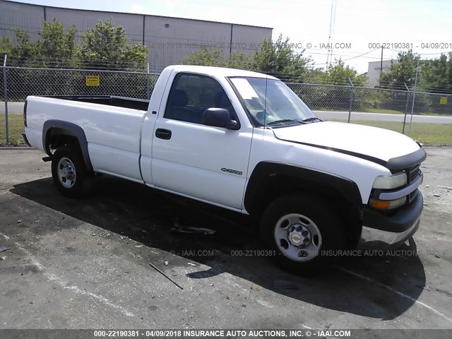 1GCGC24U31Z107698 - 2001 CHEVROLET SILVERADO C2500 WHITE photo 1