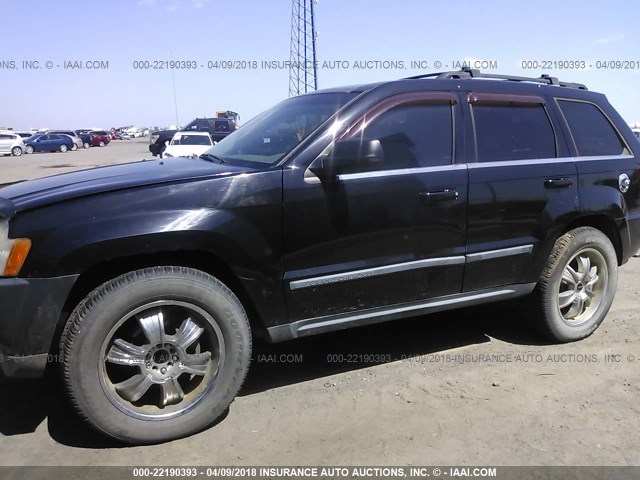 1J8GS48K07C663592 - 2007 JEEP GRAND CHEROKEE LAREDO/COLUMBIA/FREEDOM BLACK photo 6