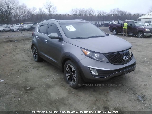 KNDPCCA69B7155456 - 2011 KIA SPORTAGE EX/SX SILVER photo 1