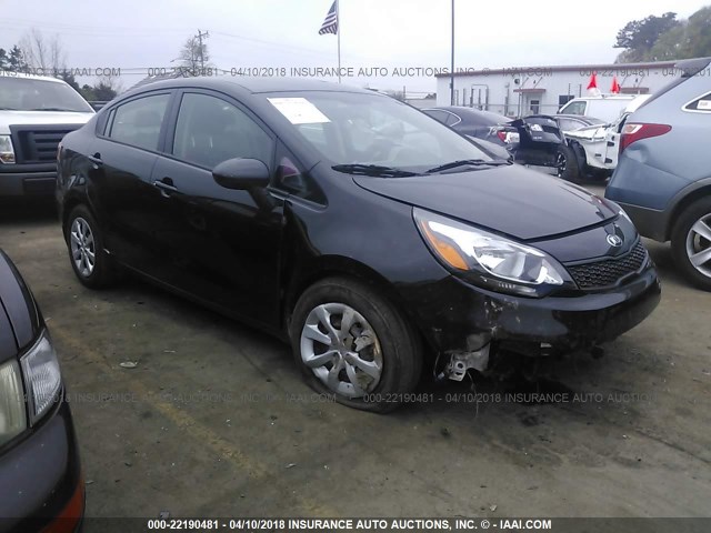 KNADM4A37H6012786 - 2017 KIA RIO LX BLACK photo 1