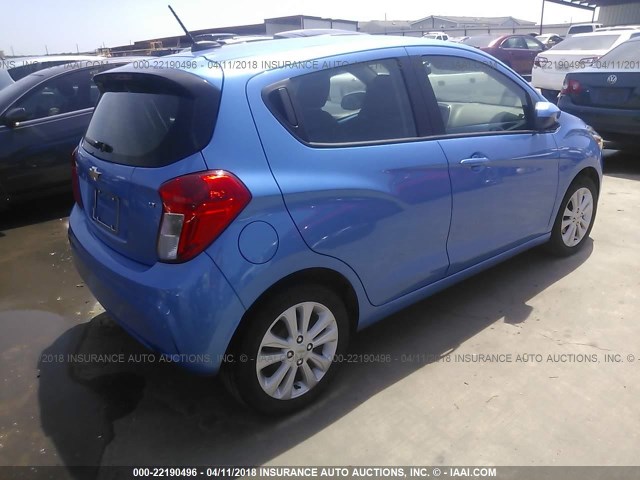 KL8CD6SA6HC826588 - 2017 CHEVROLET SPARK 1LT BLUE photo 4