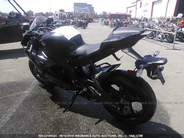 JYARJ28E8HA000278 - 2017 YAMAHA YZFR6 BLACK photo 3