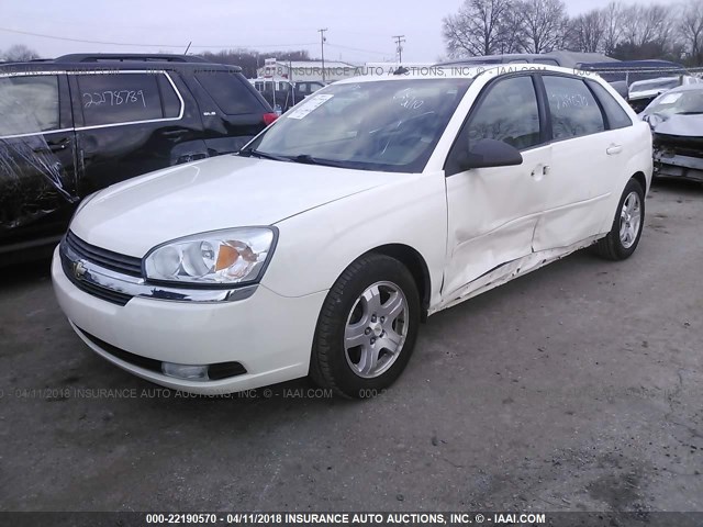 1G1ZU64885F341917 - 2005 CHEVROLET MALIBU MAXX LT WHITE photo 2