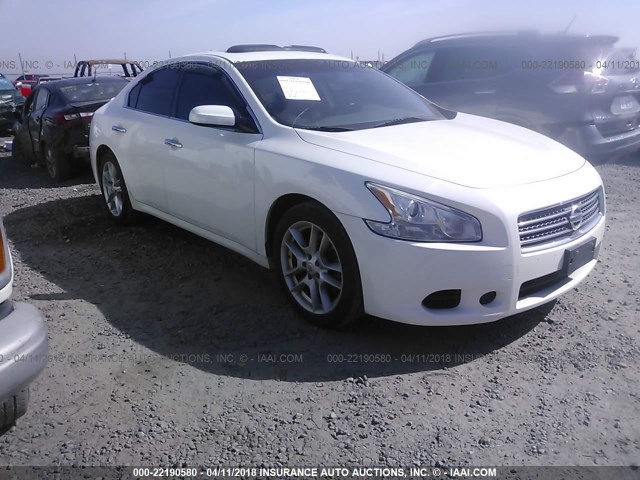 1N4AA5APXAC817458 - 2010 NISSAN MAXIMA S/SV WHITE photo 1