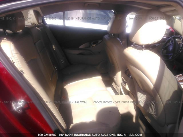 1G4GE5GV6AF158478 - 2010 BUICK LACROSSE CXS BURGUNDY photo 8