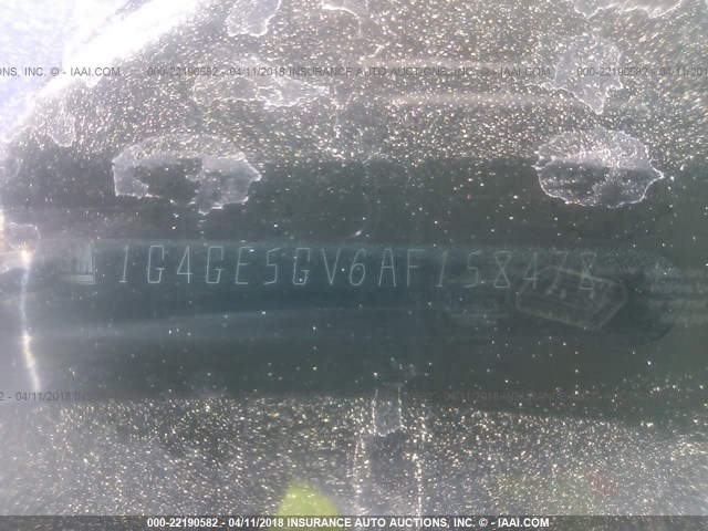 1G4GE5GV6AF158478 - 2010 BUICK LACROSSE CXS BURGUNDY photo 9