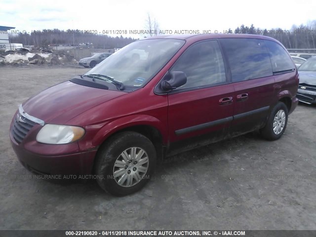 1A4GP45R96B540687 - 2006 CHRYSLER TOWN & COUNTRY  RED photo 2